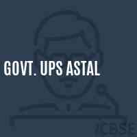 Govt. Ups Astal Middle School Logo