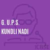 G. U.P.S. Kundli Nadi Middle School Logo