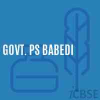 Govt. Ps Babedi Primary School Logo