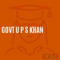 Govt U P S Khan Middle School Logo
