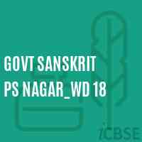 Govt Sanskrit Ps Nagar_Wd 18 Primary School Logo