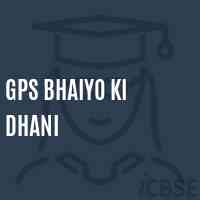 Gps Bhaiyo Ki Dhani Primary School Logo