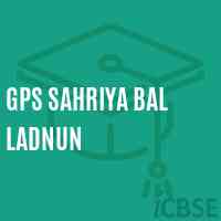 Gps Sahriya Bal Ladnun Primary School Logo