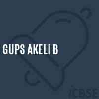 Gups Akeli B Middle School Logo