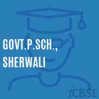 Govt.P.Sch., Sherwali Primary School Logo