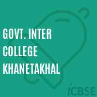Govt. Inter College Khanetakhal High School Logo