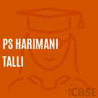 Ps Harimani Talli Primary School Logo