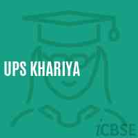 Ups Khariya Middle School Logo