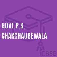 Govt.P.S. Chakchaubewala Primary School Logo