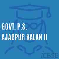 Govt. P.S. Ajabpur Kalan Ii Primary School Logo