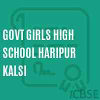 Govt Girls High School Haripur Kalsi Logo
