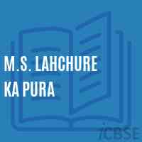 M.S. Lahchure Ka Pura Middle School Logo