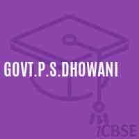 Govt.P.S.Dhowani Primary School Logo