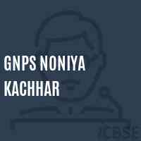 Gnps Noniya Kachhar Primary School Logo