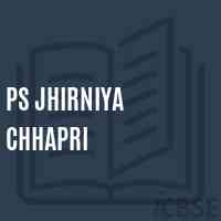 Ps Jhirniya Chhapri Primary School Logo