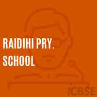 Raidihi Pry. School Logo