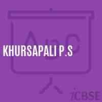 Khursapali P.S Primary School Logo