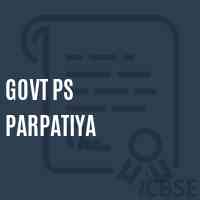 Govt Ps Parpatiya Primary School Logo