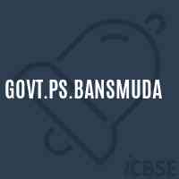 Govt.Ps.Bansmuda Primary School Logo