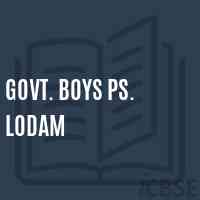 Govt. Boys Ps. Lodam Primary School Logo