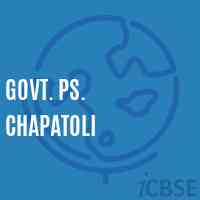 Govt. Ps. Chapatoli Primary School Logo