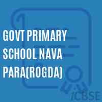 Govt Primary School Nava Para(Rogda) Logo