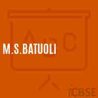 M.S.Batuoli Middle School Logo