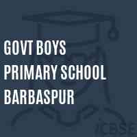 Govt Boys Primary School Barbaspur Logo