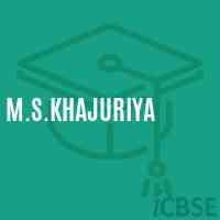 M.S.Khajuriya Middle School Logo