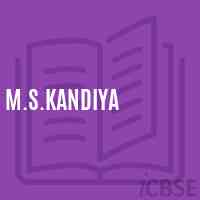M.S.Kandiya Middle School Logo