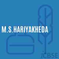 M.S.Hariyakheda Middle School Logo