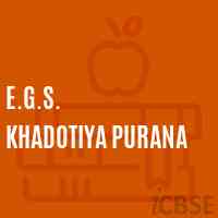 E.G.S. Khadotiya Purana Primary School Logo