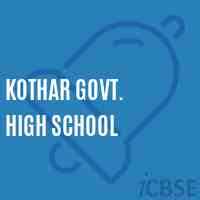 Kothar Govt. High School Logo