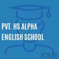 Pvt. Hs Alpha English School Logo