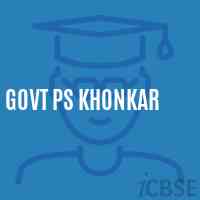 Govt Ps Khonkar Primary School Logo