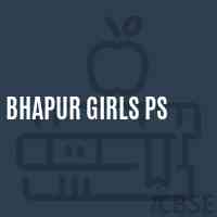 Bhapur Girls Ps Middle School Logo