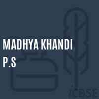 Madhya Khandi P.S Primary School Logo