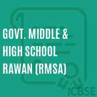 Govt. Middle & High School Rawan (Rmsa) Logo