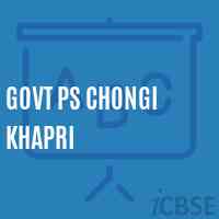 Govt Ps Chongi Khapri Primary School Logo