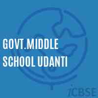Govt.Middle School Udanti Logo