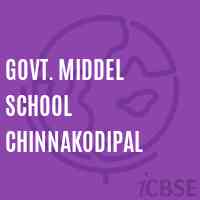 Govt. Middel School Chinnakodipal Logo