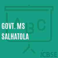 Govt. Ms Salhatola Middle School Logo