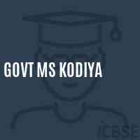 Govt Ms Kodiya Middle School Logo