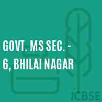 Govt. Ms Sec. - 6, Bhilai Nagar Middle School Logo