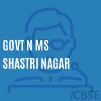 Govt N Ms Shastri Nagar Middle School Logo