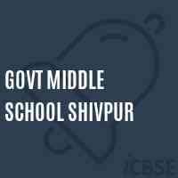 Govt Middle School Shivpur Logo