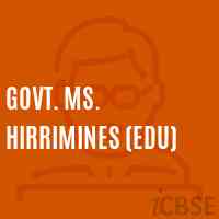 Govt. Ms. Hirrimines (Edu) Middle School Logo