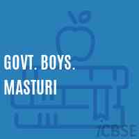 Govt. Boys. Masturi Primary School Logo
