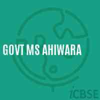 Govt Ms Ahiwara Middle School Logo