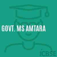 Govt. Ms Amtara Middle School Logo